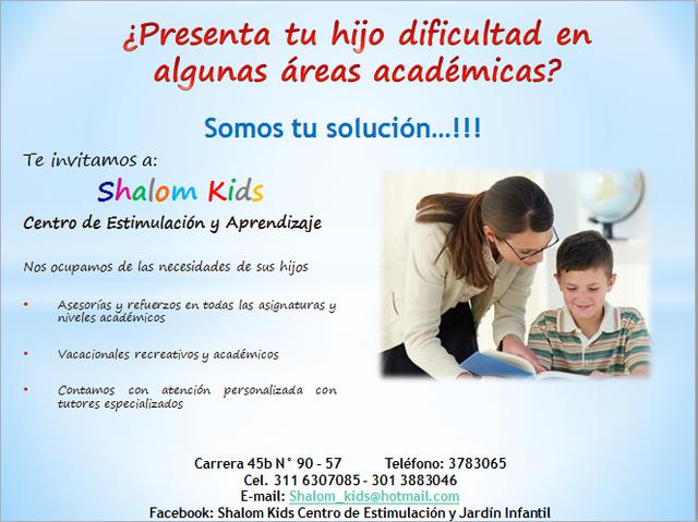 Shalom kids centro de estimulación aprendizaje