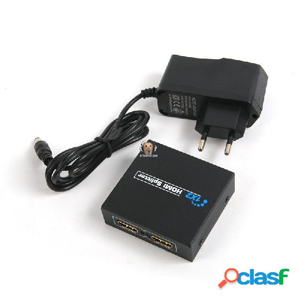 Splitter HDMI Amplificador 2 Puertos 1 x 2 3D 1080p