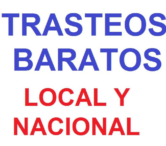 TRASTEOS BARATOS LOCAL Y NACIONAL 3164612090----3228084000