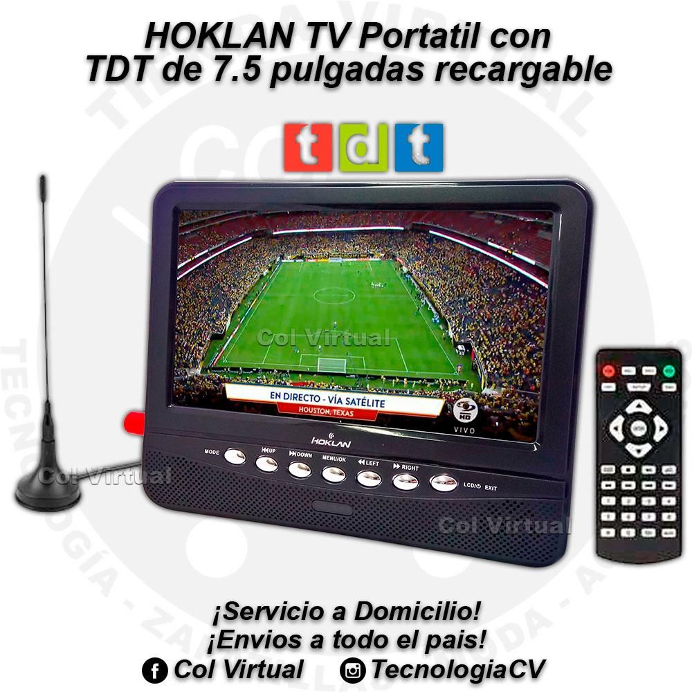 TV Portatil con TDT de 7.5 pulgadas recargable HOKLAN R