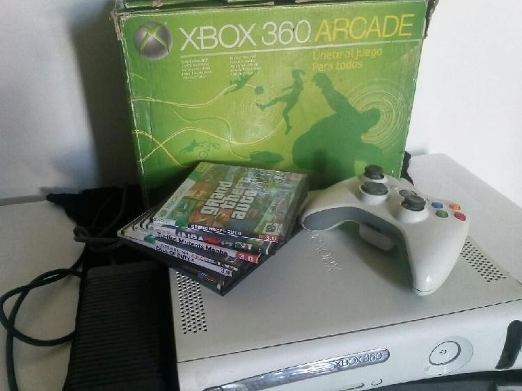 Xbox 360 programado con varios juegos