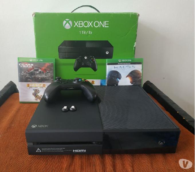 Xbox one 1TB + 1 control + 4 juegos digitales y 2 en fisico