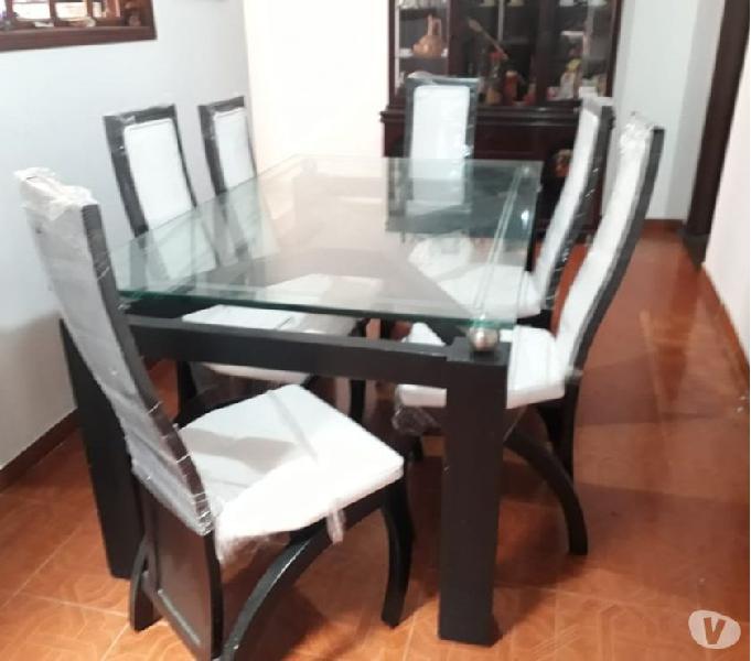 vendo comedor como nuevo, o solo las 6 sillas