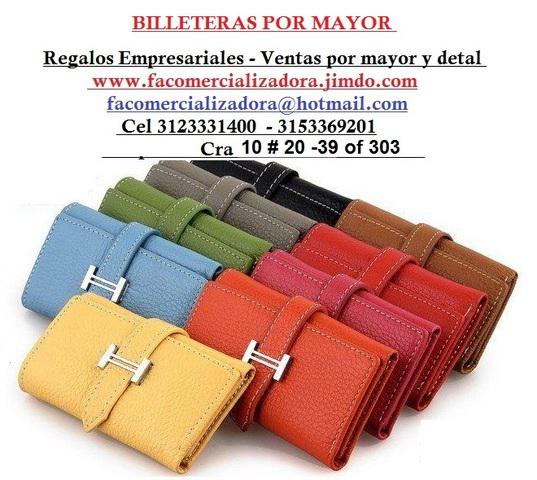 Billeteras nacionales e importadas ventas por mayor y detal