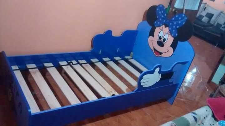 CAMA INFANTIL PARA NIÑAS MINNIE MOUSE