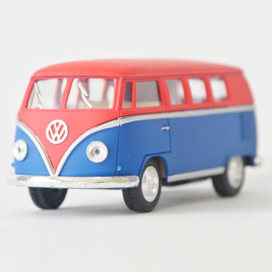Volkswagen Combi Rojo Y Azul - Escala 1:32 Ref 677