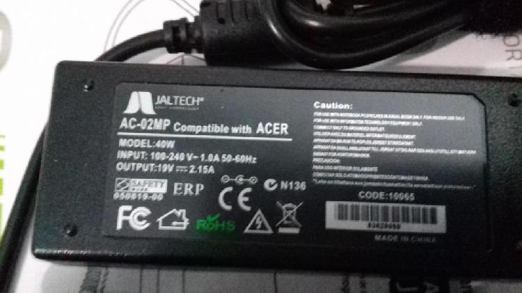 Cargador De Portátil Acer Mini Nuevo 19 V 2,15 A