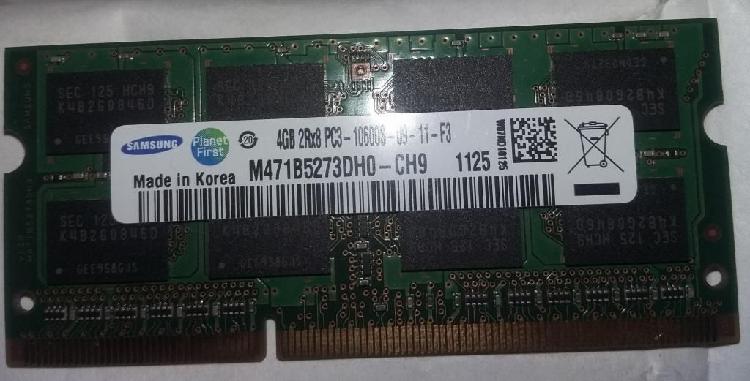 MEMORIAS DE 4 GIGAS DDR3 PARA PORTATIL