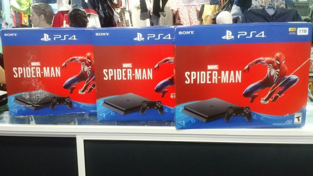 Consola Ps4 Slim 1 Tera Spiderman Nueva