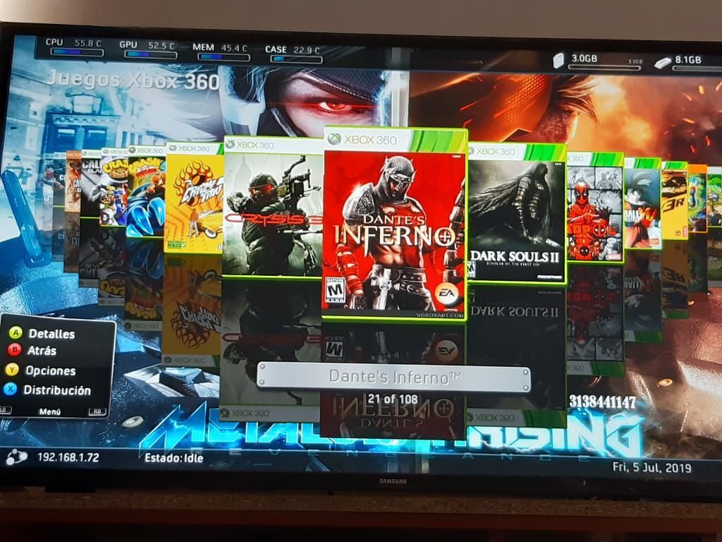 Disco Duro Xbox 360 Nuevo 108 Juegos 5.0