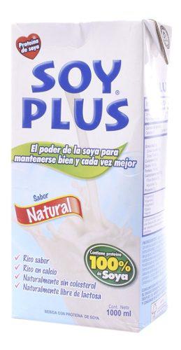 Leche De Soya Natural Soy Plus X 1000ml