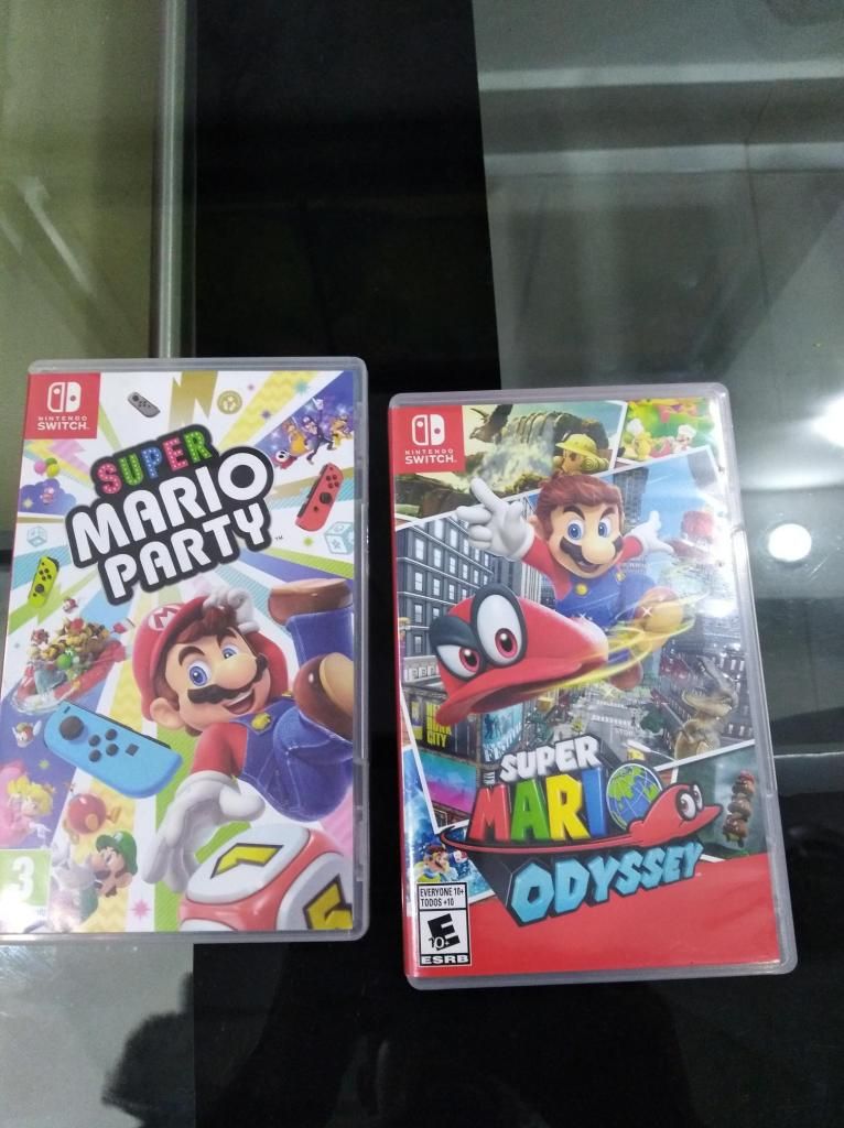 Mario odyssey y mario party