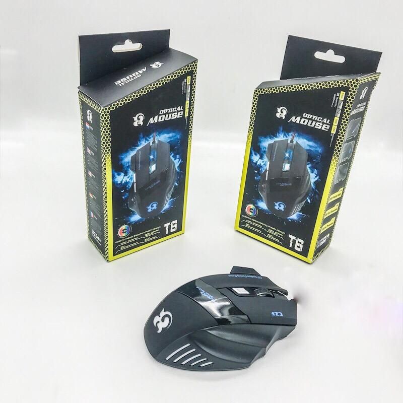 Optical Mouse Gamer T6 Seis Botones