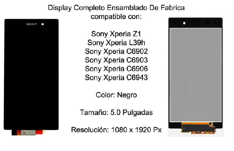 Pantalla Display Tactil Sony Xperia Z Z1 ZL ZR C4 Z2 Z3