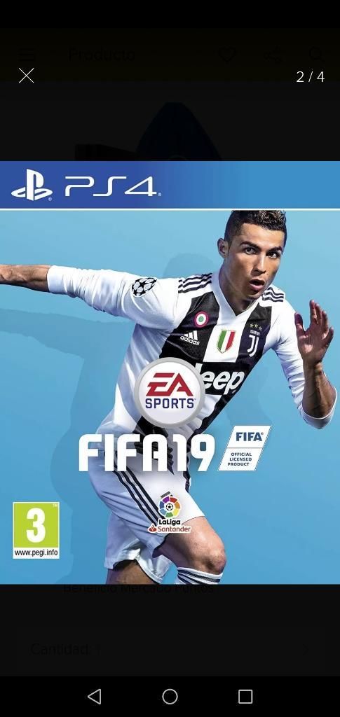 Play Station 4 con 1 Control Fifa19