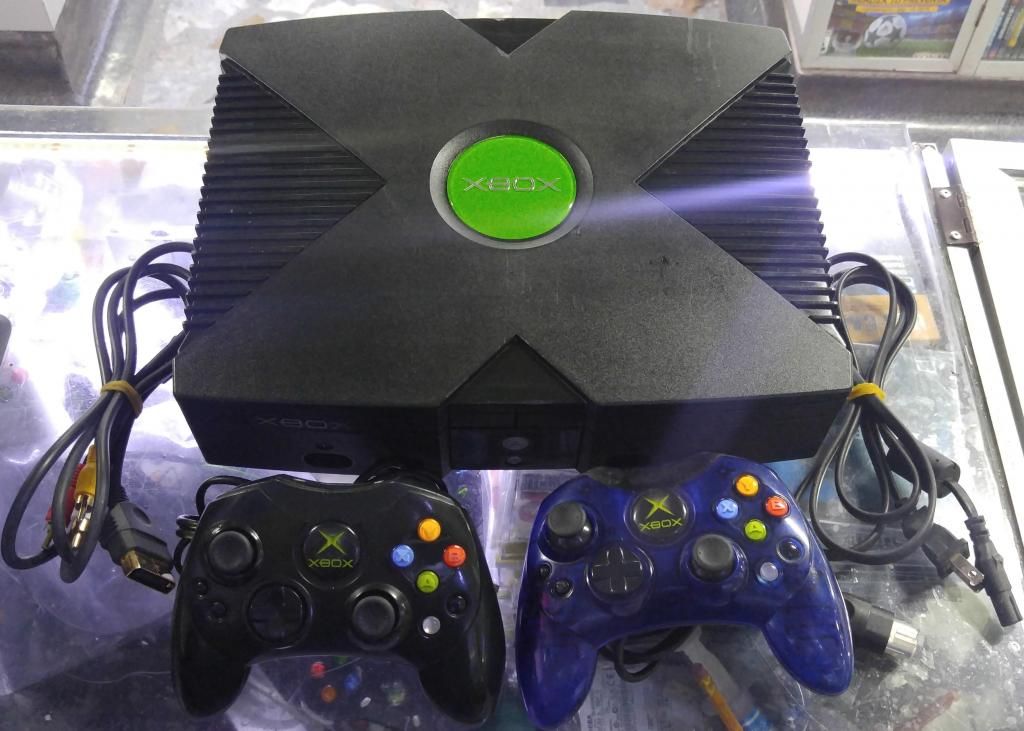 Xbox Clásica Programada 2 Controles Originales 5 Juegos
