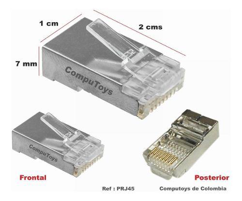 Zprj45 Rj-45 Metalico Categoria 5-6-6a Qprj45q Compu-toys