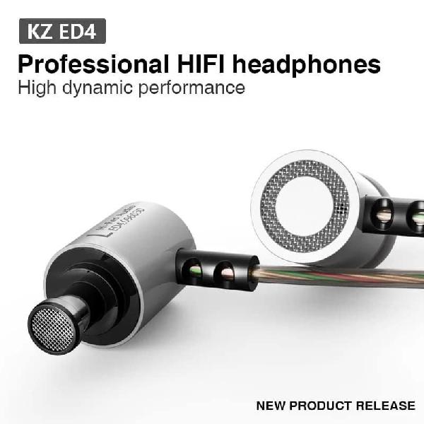 auricular estereo HI-FI KZ ED4 con aislamiento de ruido en