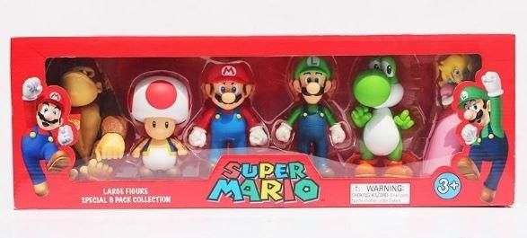 Figuras Super Mario Bros Mini x6 unidades coleccion