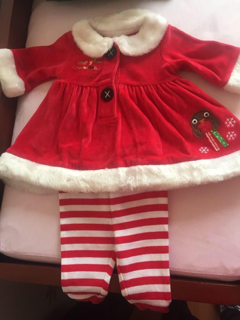 Hermoso Vestido Navidad Bebe