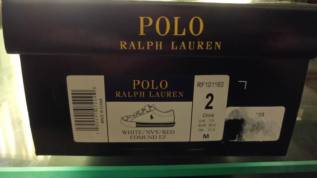 Polo Zapato Niño Blanco cm