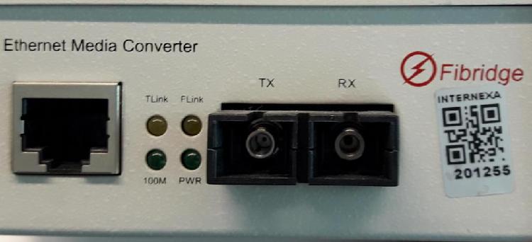 convertidor de fibra optica a rj45 o ethernet