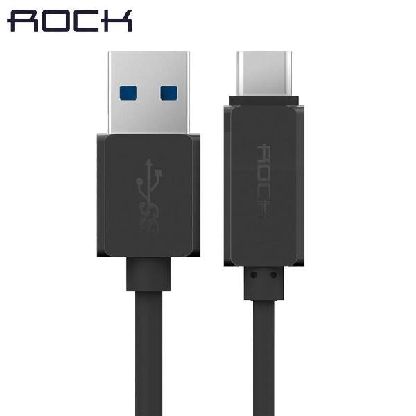 Cable Rock USB a Type C, Negro/ 1m USB de alta velocidad