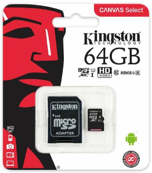 Memoria Micro Sd de 64gb Clase 10