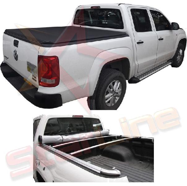 Carpa Plana Volkswagen Amarok Lona Con Marca Enrollable Riel