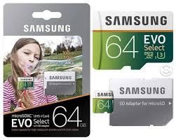 Micro Sd Samsung 64gb Evo Select 4k Umb ORIGINALES Y