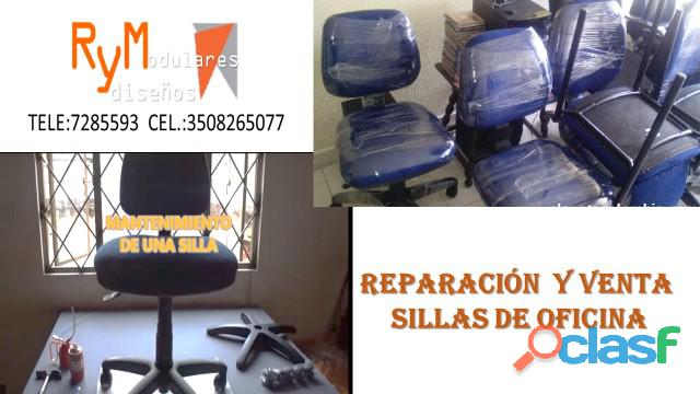 Restauracion completa en sillas de oficina.