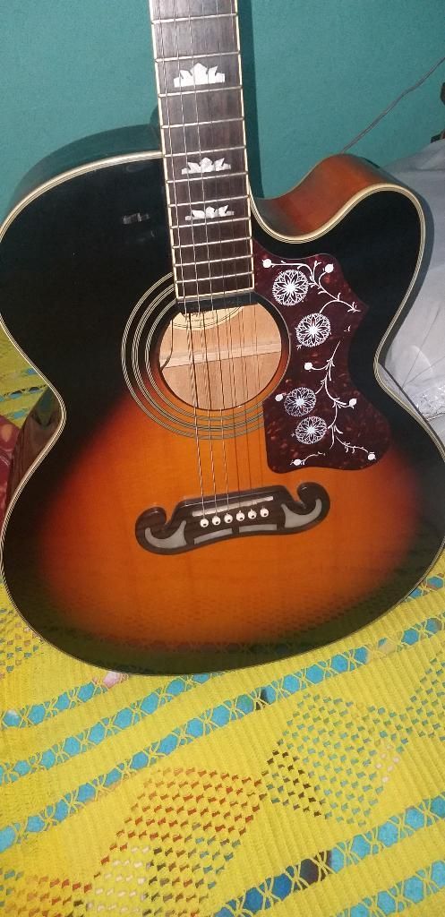 Vendo Guitarra Epiphone Ej200 Como Nueva