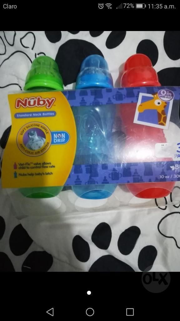 Pack X3 Deteteros Nuby Anti Cólico