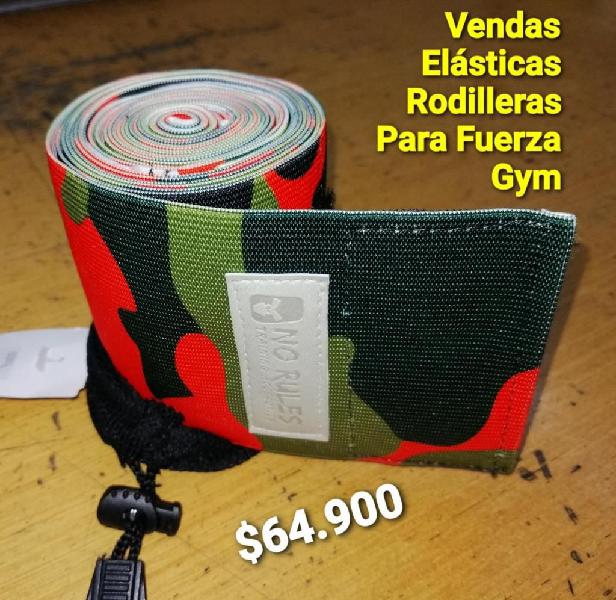 VENDAS RODILLERAS ELÁSTICAS PARA FUERZA