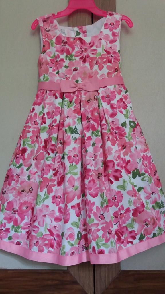 Vestido Floreado Para Niña Talla 6t Ropa Americana Muy