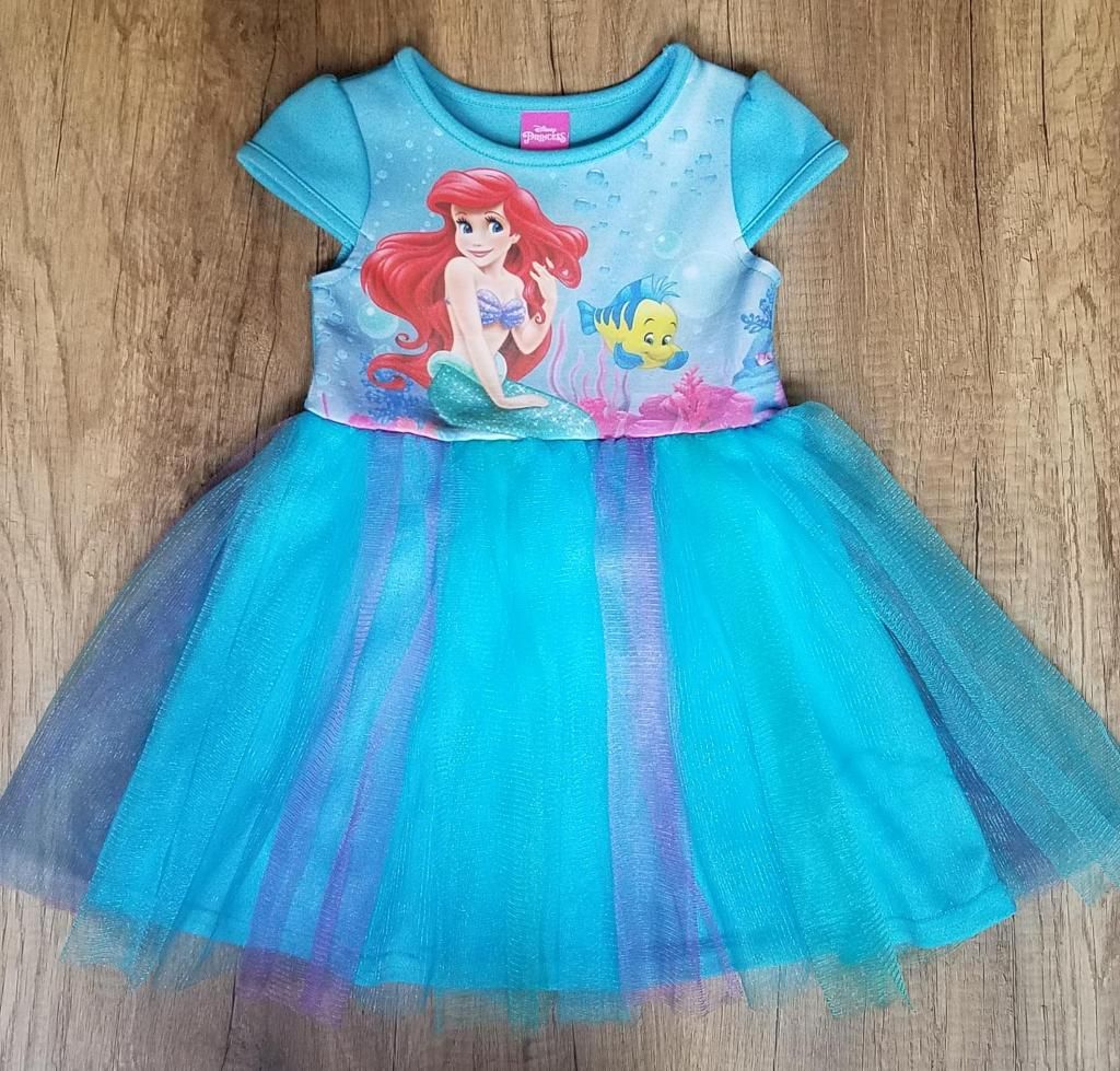 Vestido Tutu Niña Princesa Ariel Talla 3t Disney Original