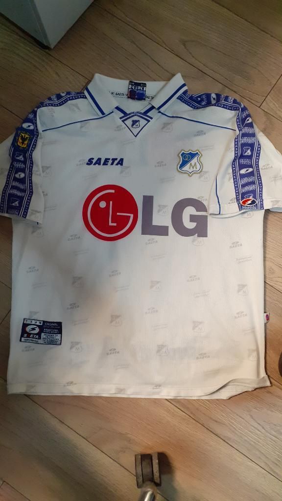 Camiseta Millonarios Lg Punto Rojo Blanc