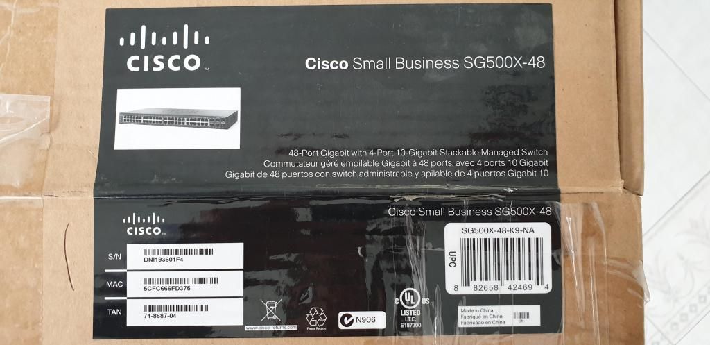 Cisco Small Business Sg500x - 48-k9-na