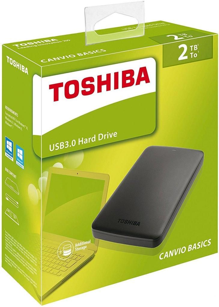 DISCO 2 TERAS TOSHIBA EXTERNO 2.5 USB 3.0 NUEVO GARANTIA 06
