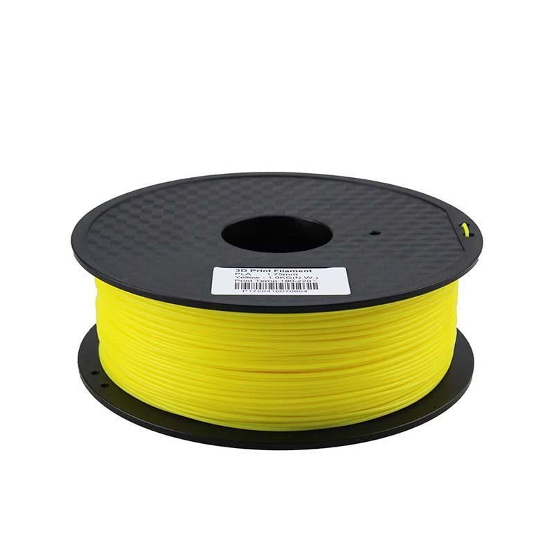 Filamento para impresora 3d pla amarillo 1kg 1.75 mm