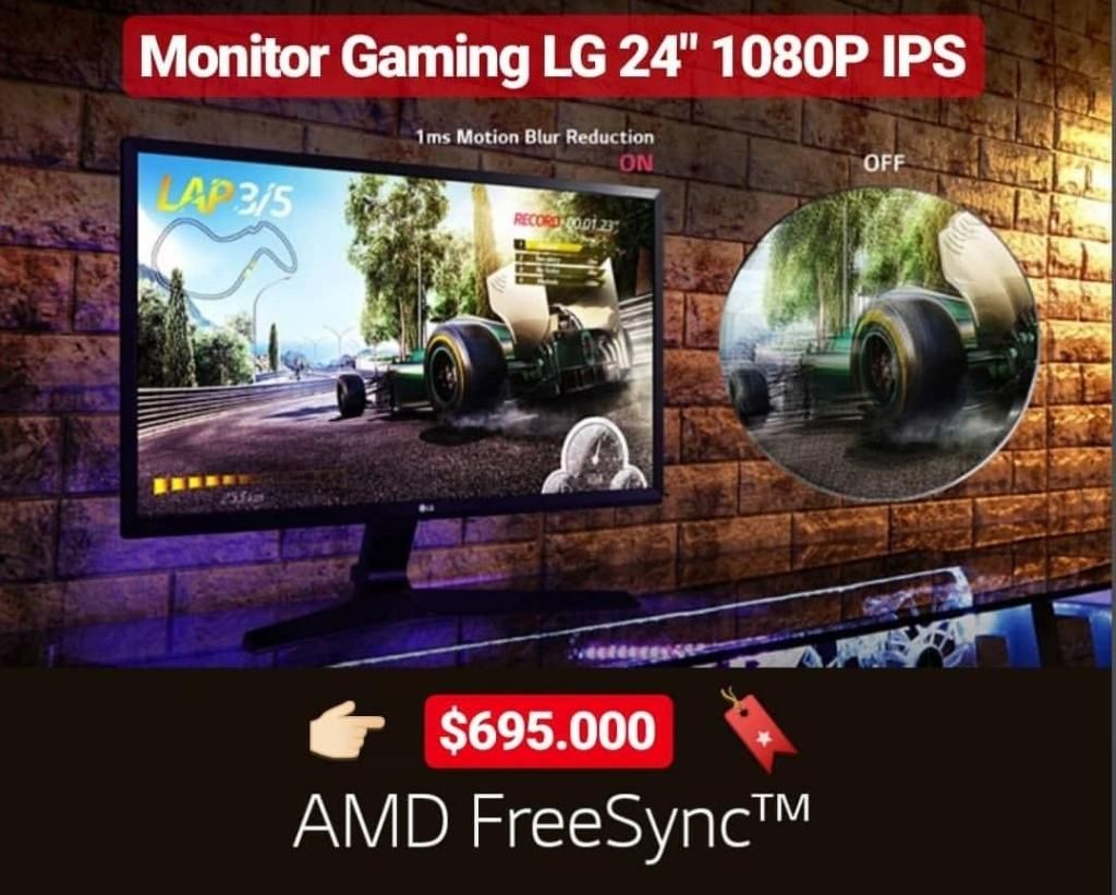 Monitor Gaming LG 24" IPS Ultrawide 1ms Tienda Online Mundo