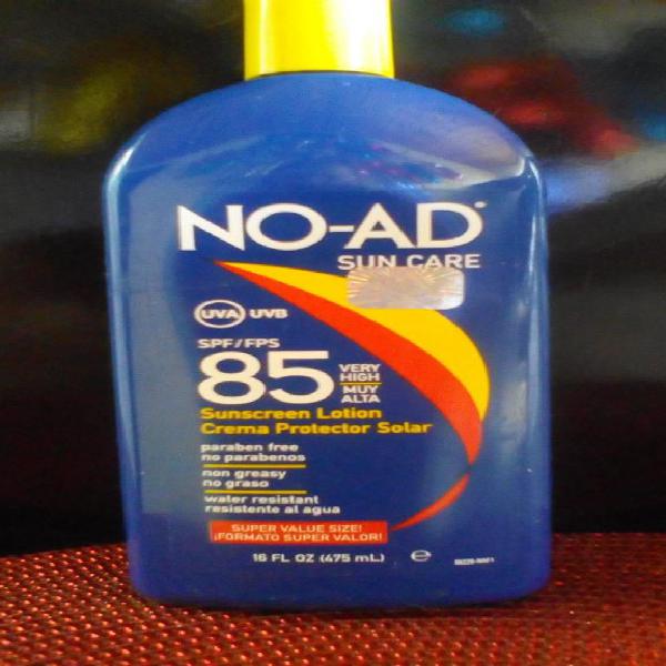 Antisolar Bloqueador Protector Solar NoAd 85