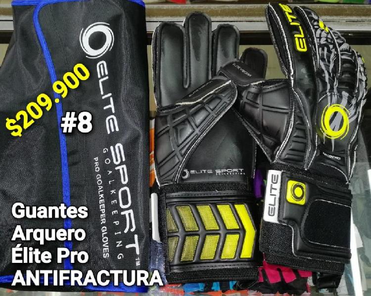 GUANTES ARQUERO PRO ELITE CON ANTIFRACTURA 8