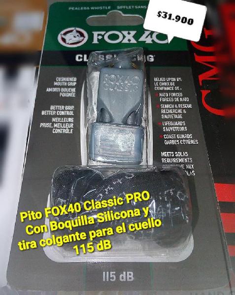 PITO FOX40 PRO POTENTE 115 DB Y BOQUILLA EN SILICONA