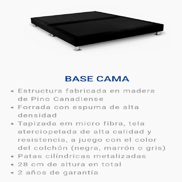 Base Cama Dividida Doble Somier 140x190