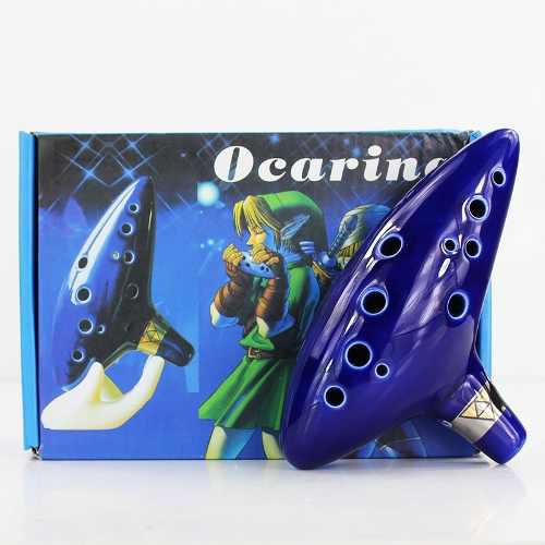 Ocarina Ceramica 12 Huecos Legends Of Zelda + Obs Ajd