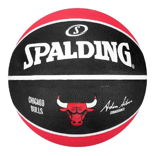 BALÓN BALONCESTO SPALDING NBA CHICAGO BULL 7 ROJO/NEGRO