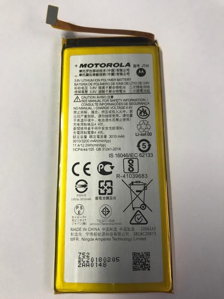 Bateria Motorola Moto G6 Plus mah Xt