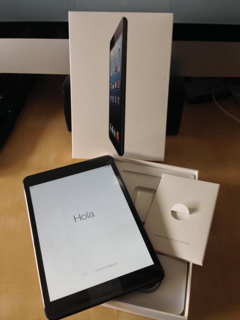 Ipad mini 1 de 16gb wifi libre de icloud color blanca o