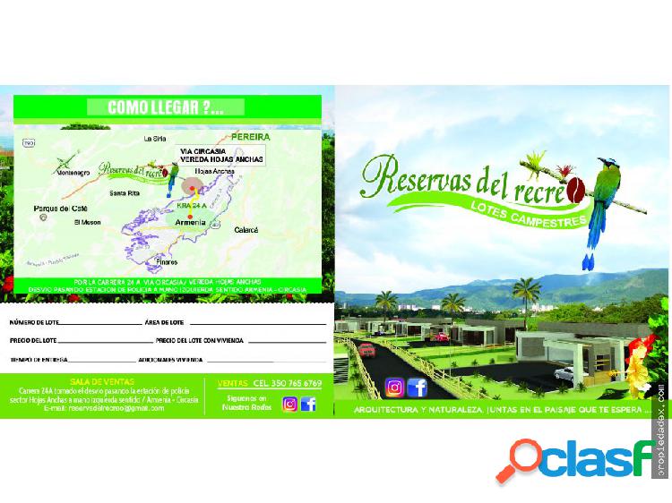 PARCELACION LOTES CAMPESTRES NOROCCIDENTE ARMENIA